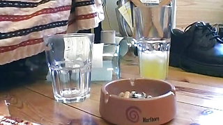 A slender blonde chick from Germany fucking in POV