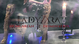 Lady Zara Hard Whipping Slave in Stockings Bondage Hanging Upside Down