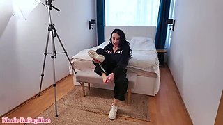 Surprise! Hot MILF With Huge Tits Squirts While Fingering Her Big Clit