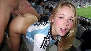 WOW!!- Encountered a Wondrous Argentine Nymph at the World Bowl... Our Bet Was Nasty: If Argentina Wins, We Nail in Public!"(IA)