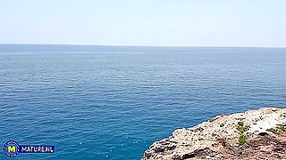 Lilith Camille Is French Cougar That Loves To Fuck At A Public Place In The Sun By The Sea