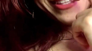 Red-haired Latina with a Slim Figure Is Mobbed by Her Fans in Public