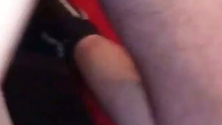 Horny blonde skinny teen Lacy at wild bukkake party