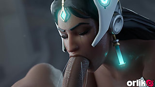 Symmetra Anal Group Sex with 5 Bbcs - 3D Overwatch Animated Porn