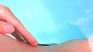 Public Pool Orgasm: Teen Babe's Solo Webcam Show
