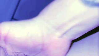Intense finger fucking session for hairy MILF squirter