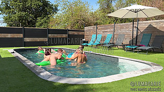 Orgy at the Pool