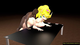 Bowsette Doggy Position In The Castle