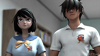 Hentai Sex College Episode 5 - Big Dick Student Impresses MILF Principal with Second Round After Creampie!