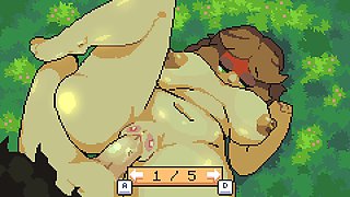 Pixel art, animation porn game, hairy