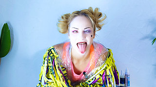 SFW Harley Quinn Make Over Pole Dance