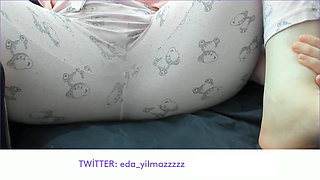 Masturbation in Pajamas - Pussy Caressing in Pajamas