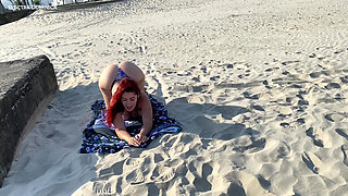 Enjoying a Beach Blowjob