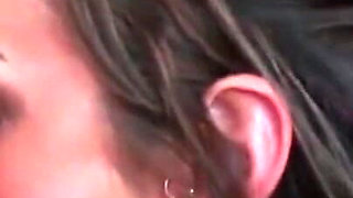 Attractive MILF with tattoos fucked from bald dude Derrick Pierce