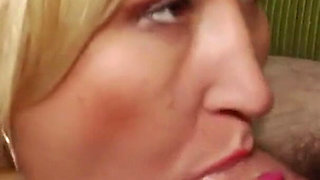 Busty blonde Lili Lachinov masturbates and fucks a big cock