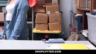 Cute Shoplifter Gets Fucked by Officer for Punishment