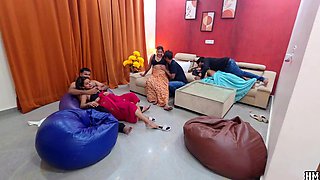 Desi Three Couple Party Foursome Gangbang Fucking(2K) - Big ass