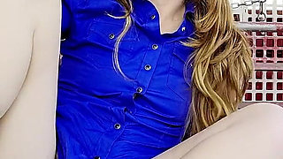 Redhead Shows off Ass and Butt Plug Talkibg Dirty Going ATM