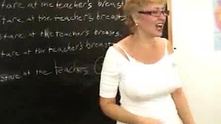 Sexy milf Hot Wife Tracy is a hot teacher and gives a tug