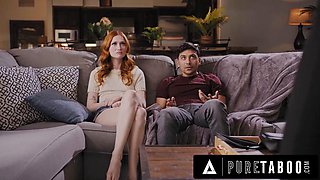 PURE TABOO Furious MILF Serene Siren Caught Stepson Fucking Stepsister Scarlet Skies On Security Cam