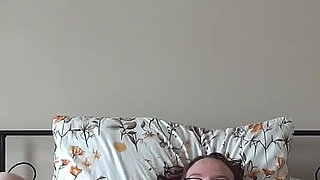 Wearing Skimpy Green Bikini Swimwear Masturbation