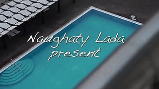 Exhibitionist Lada - Hotel pool - Big tits flashing