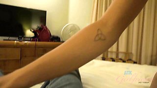 ATK Girlfriends featuring Kristen Scott and Kristen's handjob scene