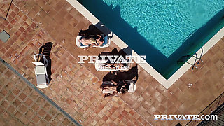 Private com - Calita Fire and her husband, a swingers couple in a threesome with Angie Lynx
