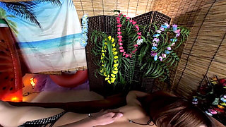 Sassy Busty Beauty with Oil Cums Everywhere! 1/2