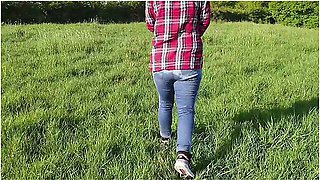Purposely Pissing My Jeans In Public, Then Again In The Car. Older Video :)