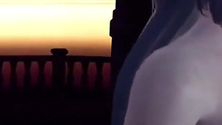 Ghost Girl Deepthroat - 3D Porn