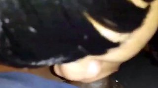 Black Amateur Sucks Dick on Webcam
