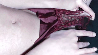 We Jerk off Together, He Cums on My Tits and I Keep on Orgasm