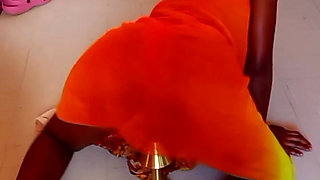 My mom got me Red handed fuck my self with her lamp holder