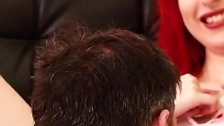 Stunning British Redhead Gets Her Cunt Eaten, 69's and Sucks Cock