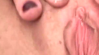 She Masturbates at the Casting with Her Hands and Dildo
