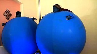 Latex slut solo anal masturbation