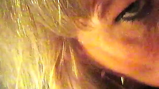 Blonde Orgasming with His Cock in Her Mouth