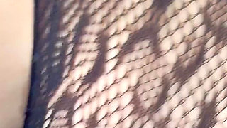 Blonde Nylon Slut Gets Her Ass Fucked While Tied up!!