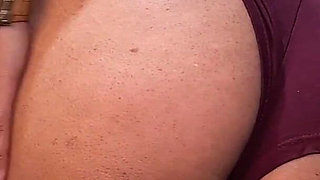 Pajama Slut Swallows Husband’s Cum in the Kitchen