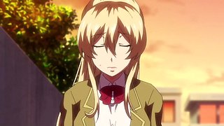 Wild hentai: watch sexy blonde girl with huge tits gets her pussy destroyed with huge cock and gets creampied