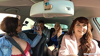 Alexxa Vice enjoys while sucking a hard cock in the car - HD