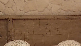 Selena's evening sex pleasure in tights