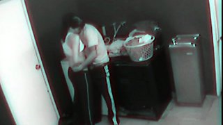 Hot Couple Fucking in laundry