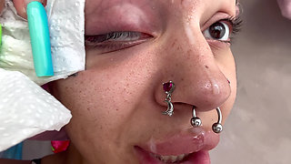 POV Facial Cum Play Slow Motion Boob Bouncing Huge Cumshot