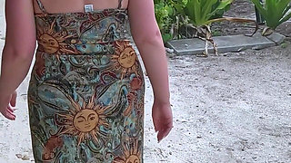 Outdoor POV Blowjob. Sucking Cock in a Private Area