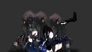 Aradia gangbanged by Goblins test animation version [D-lis]