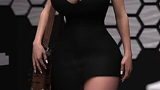 The Office Gail #5 Big Boobs Fucking in Toilet - HD Porn 3D Hentai Game