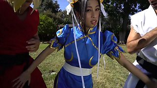 Heathcliff Pounds River Lynn with Rough Outdoor Cosplay in Wuthering Heights Parody: Hard Cumshot Re