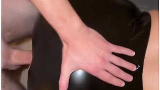 I Get Fucked In Shiny Leather / Pvc Leggings
